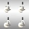 Service Caster 3 Inch 316SS Nylon Wheel Swivel 1 Inch Expanding Stem Caster Set Brake SCC SCC-SS316EX20S314-NYS-TLB-1-4 - alternate 3
